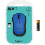 Logitech Wireless Mouse Silent M220 Blue (910-004879)